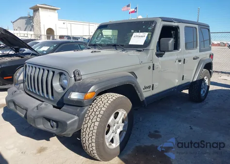 2022 Jeep Wrangler Unlimited Sport S 4X4 из США, поврежденный, VIN 1C4HJXDG7NW133035